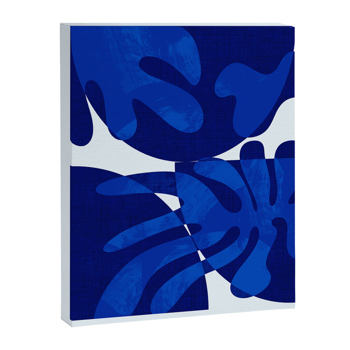 geometric blue matisse shapes Canvas Print Gallery Image 1
