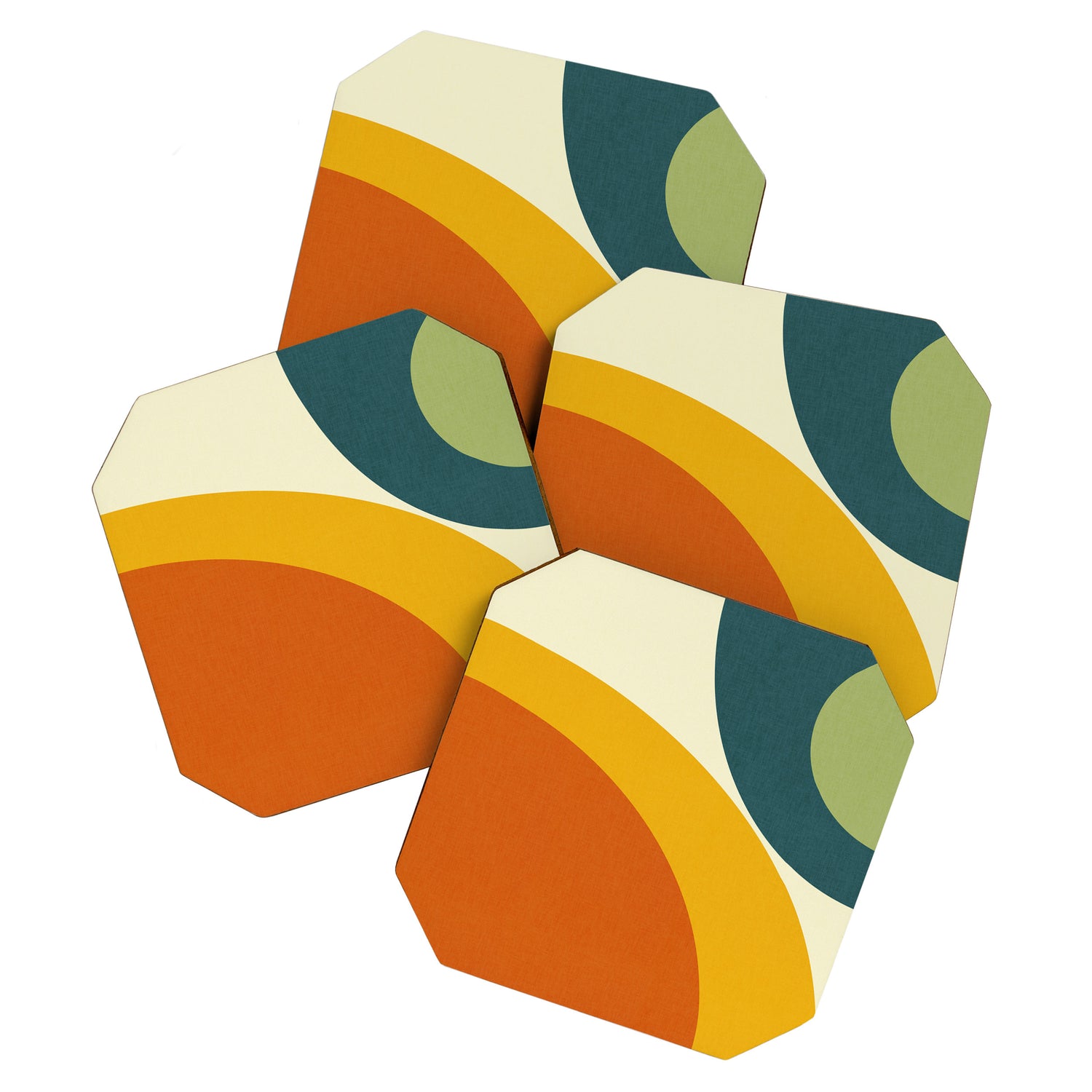 Geometric minimalism  6 Coaster Gallery Image 1
