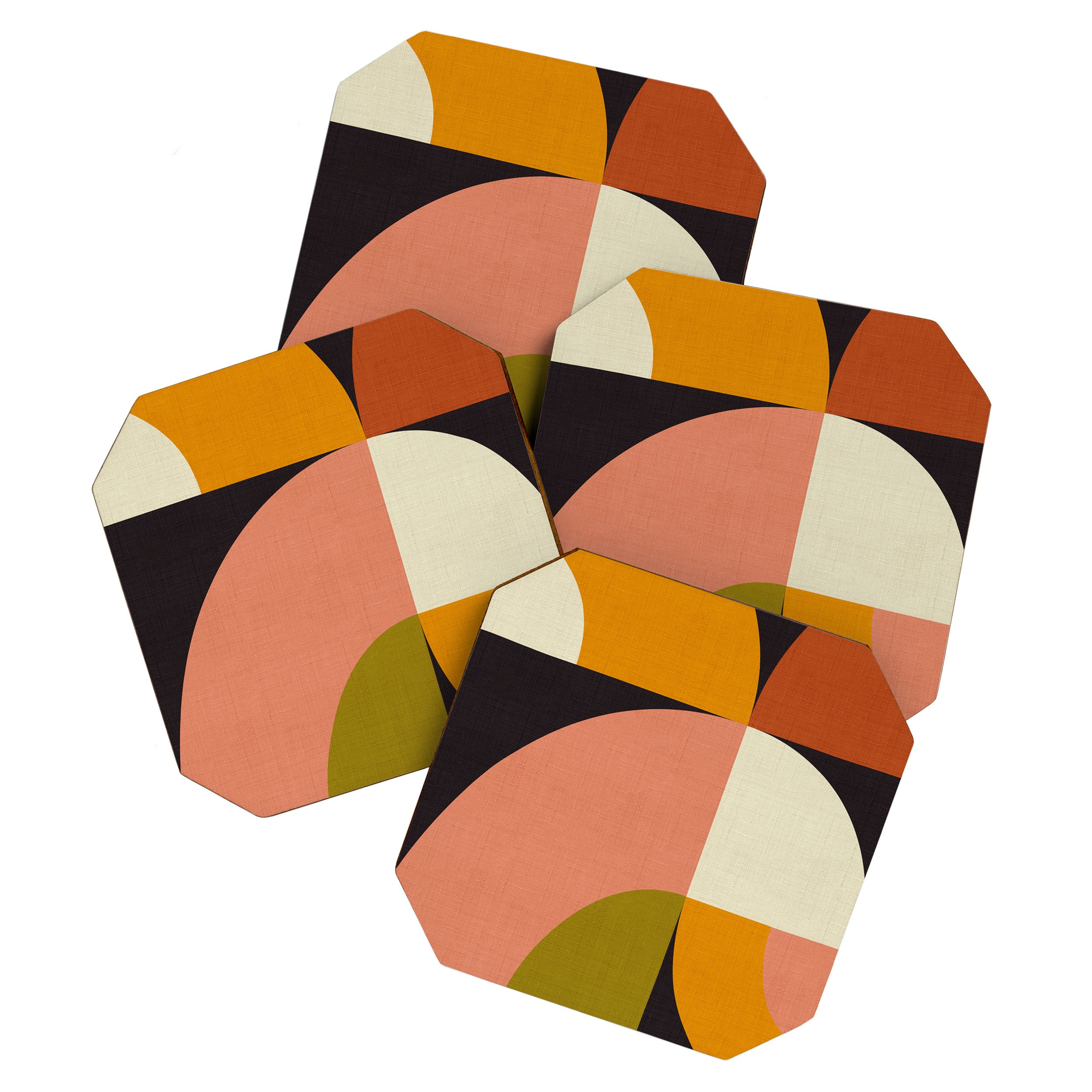 geometric modern mid century Coaster Gallery Image 1
