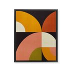 geometric modern mid century Framed Canvas Print Gallery Image 6