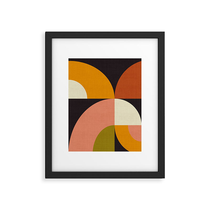 geometric modern mid century Framed Art Print Gallery Image 5