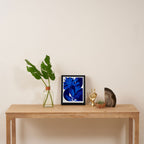 Matisse geometric shapes in blue hues Framed Canvas Print Gallery Image 4