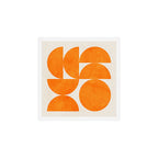 Geometric Shapes orange mid century Art Print Gallery Image 1