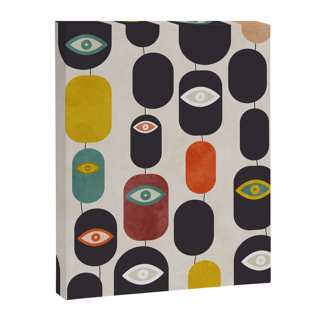 geometry mid mod eyes Canvas Print Gallery Image 8