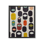 geometry mid mod eyes Framed Canvas Print Gallery Image 8
