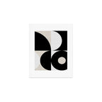 geometry mid modern black white Art Print Gallery Image 1