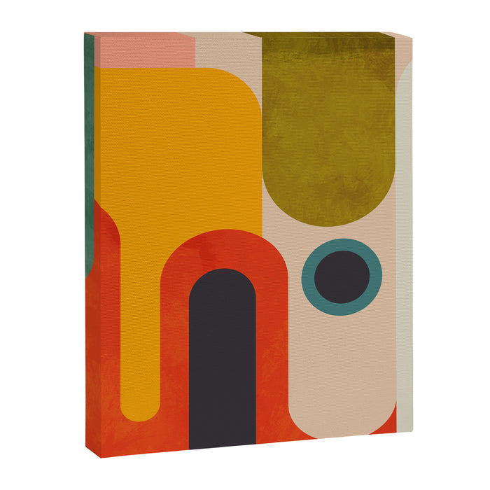 geometry vintage abstract art Canvas Print Gallery Image 1