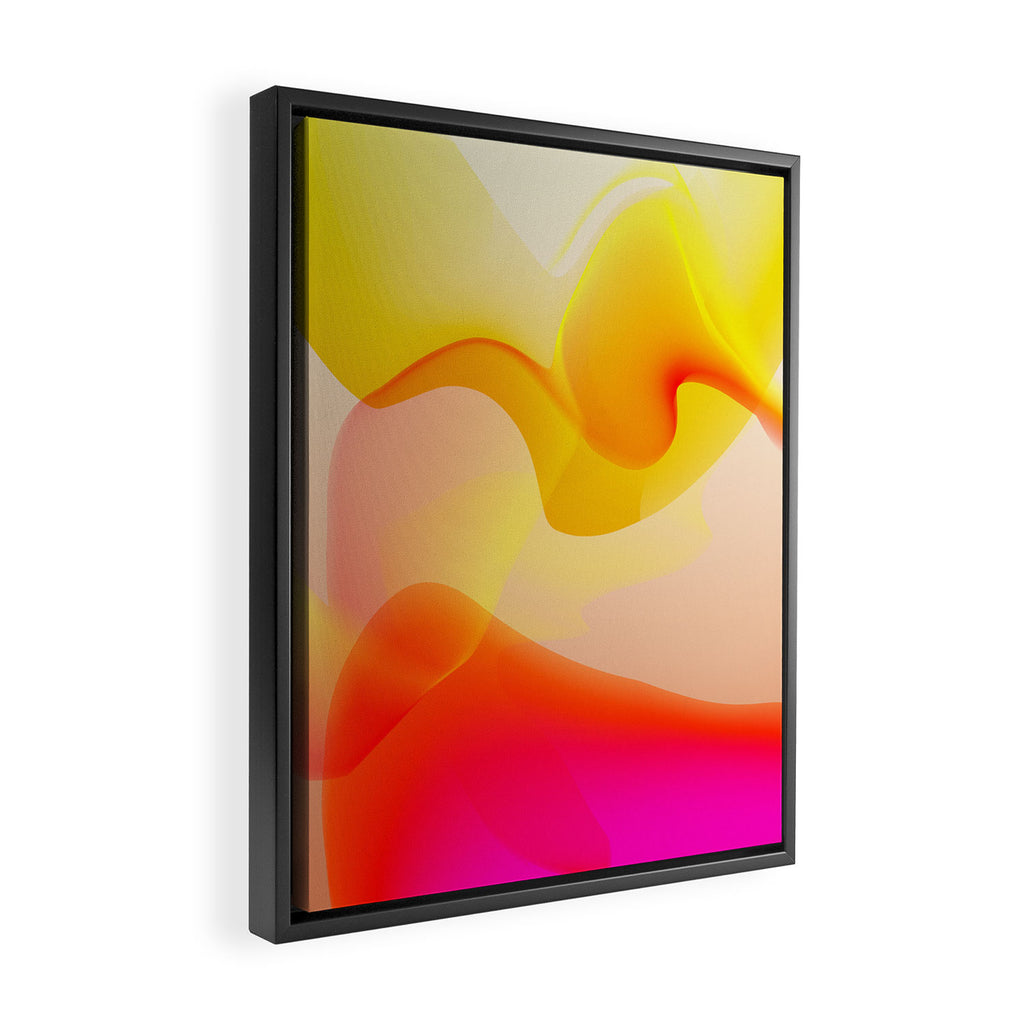 gradient design abstract Framed Canvas Print Gallery Image 2