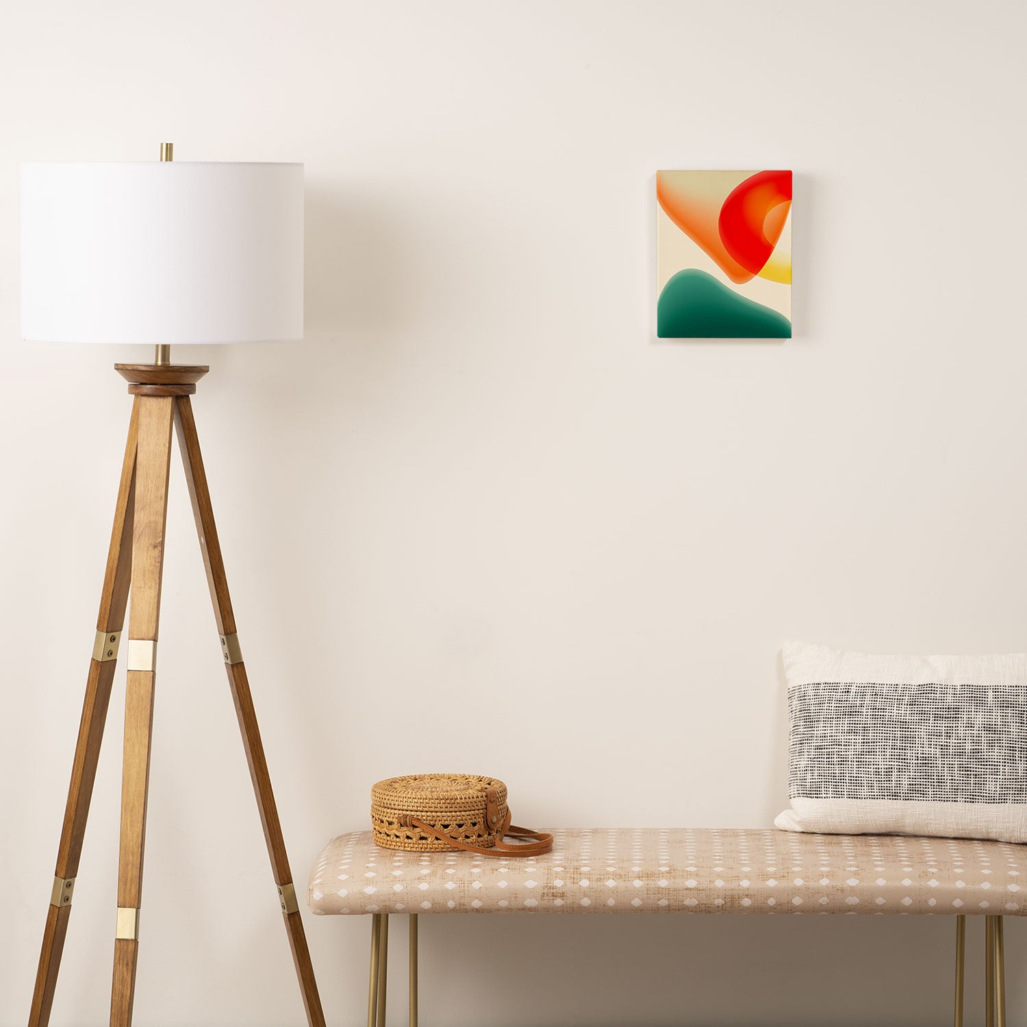 gradient shapes 70s 4 Canvas Print Gallery Image 2