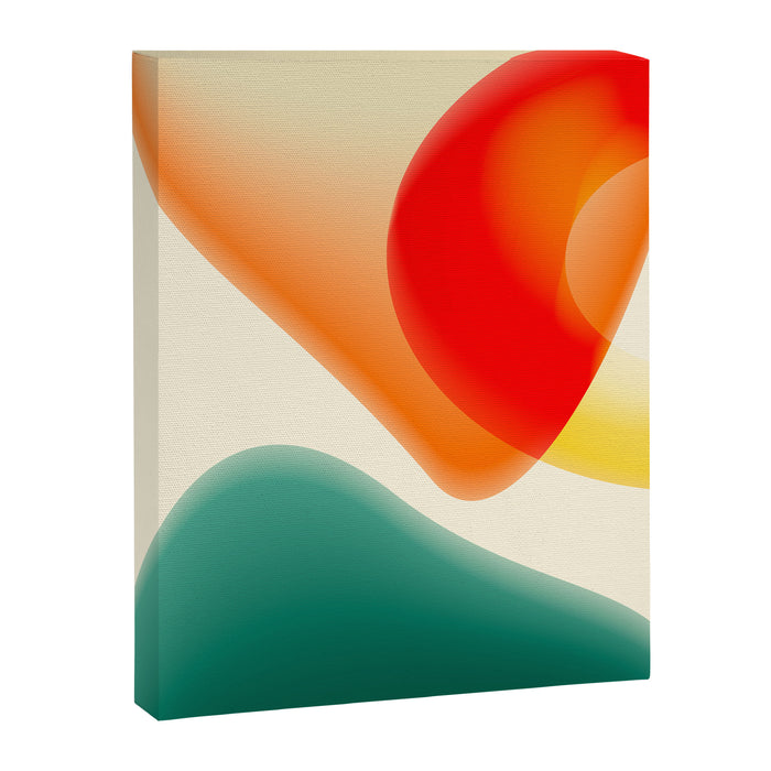 gradient shapes 70s 4 Canvas Print Gallery Image 1