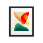 gradient shapes 70s 4 Framed Art Print Gallery Image 5