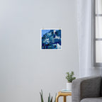 greece santorini abstract illustration Art Print Gallery Image 3
