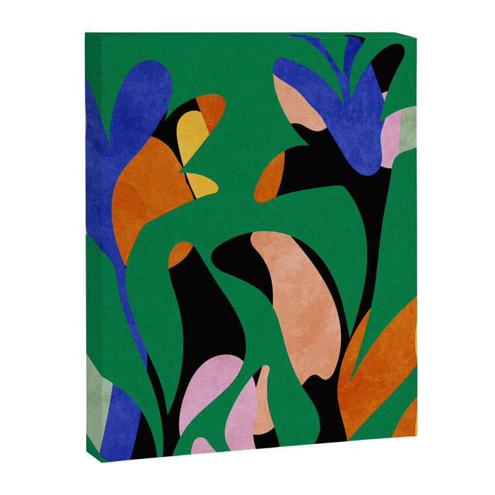 groovy floral abstract Canvas Print Gallery Image 1