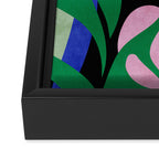 groovy floral abstract Framed Canvas Print Gallery Image 3