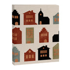 houses retro fall abstract geometric Canvas Print Gallery Image 8