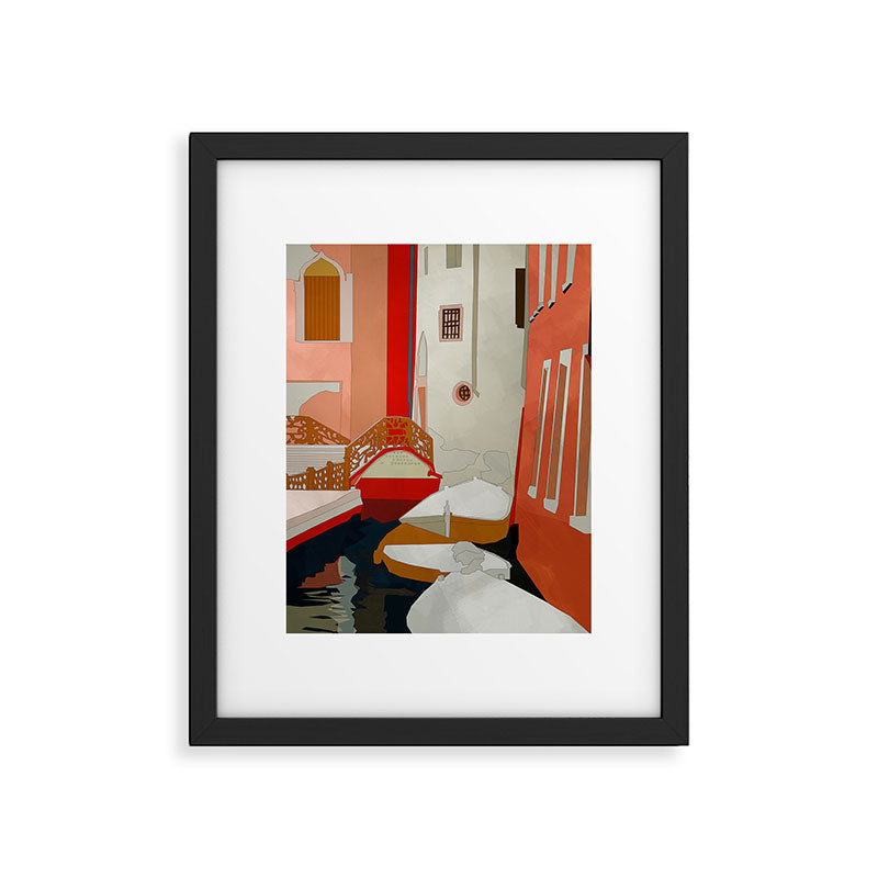 italy venice canale Framed Art Print Gallery Image 4