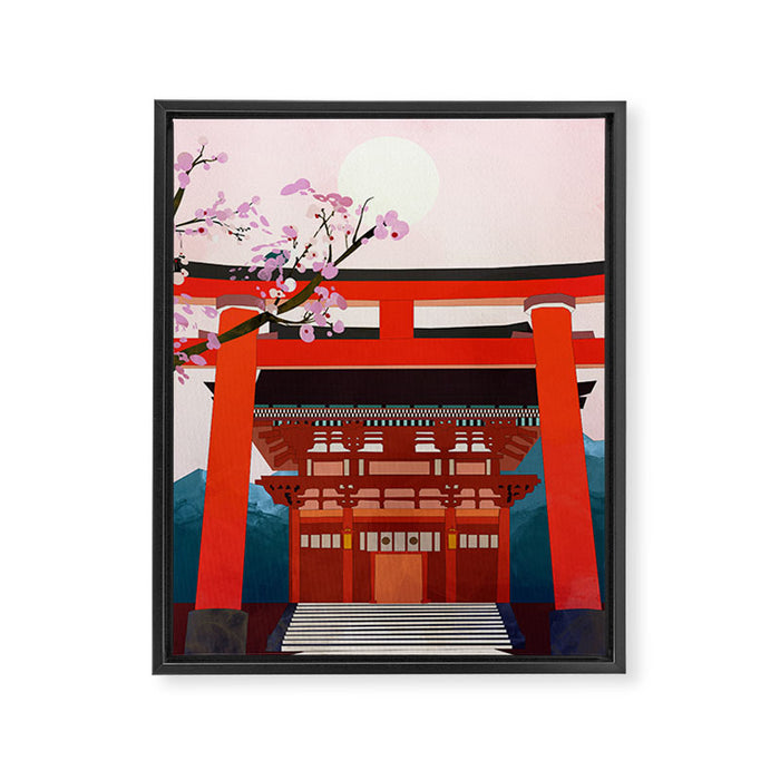 kyoto japan travel Framed Canvas Print Gallery Image 1