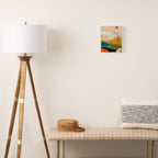 landscape mountains abstract minimal art Canvas Print Gallery Image 2