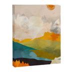 landscape mountains abstract minimal art Canvas Print Gallery Image 6
