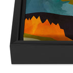 landscape mountains abstract minimal art Framed Canvas Print Gallery Image 3