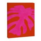 leaf shape solo pink orange summer vibes Canvas Print Gallery Image 8