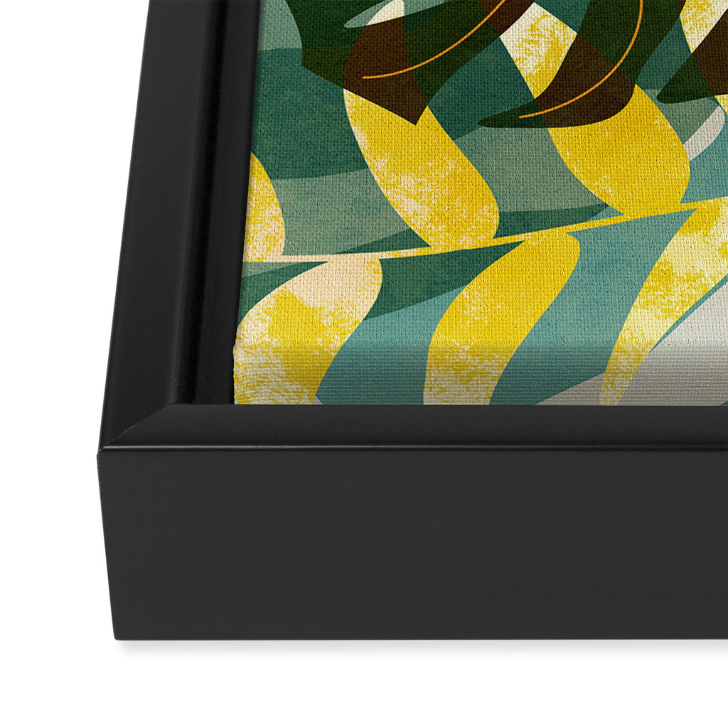 Leaves tropical Framed Canvas Print Gallery Image 3