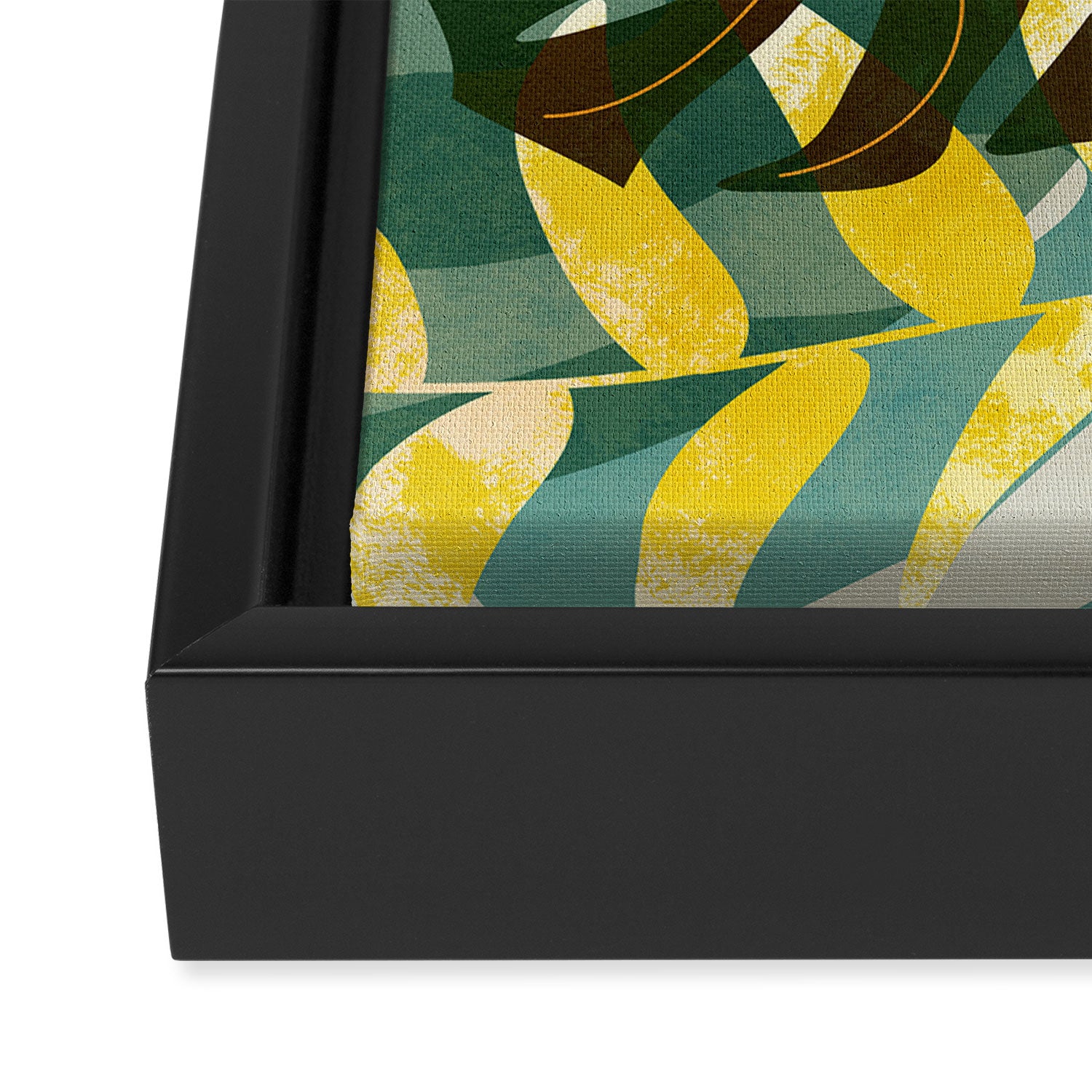 Leaves tropical Framed Canvas Print Gallery Image 3