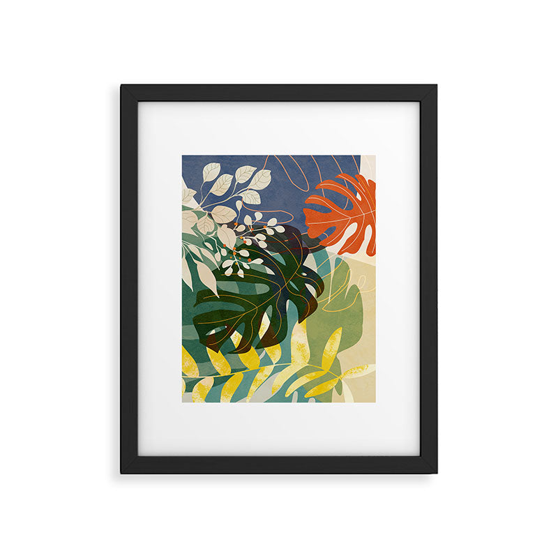 Leaves tropical Framed Art Print Gallery Image 4