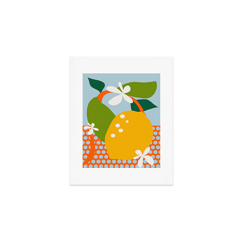 lemon fruit abstraction Art Print Gallery Image 1