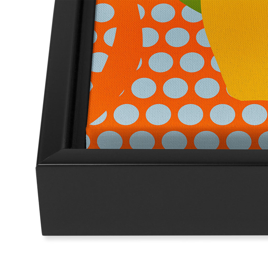 lemon fruit abstraction Framed Canvas Print Gallery Image 3