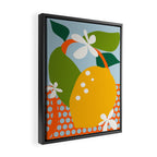 lemon fruit abstraction Framed Canvas Print Gallery Image 2