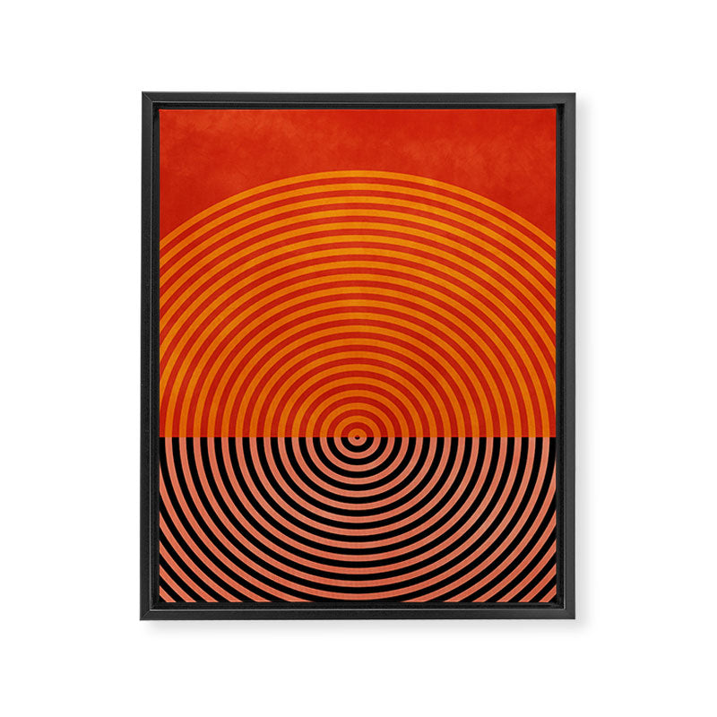 lines and shapes 1 abstract geometric Framed Canvas Print Gallery Image 8