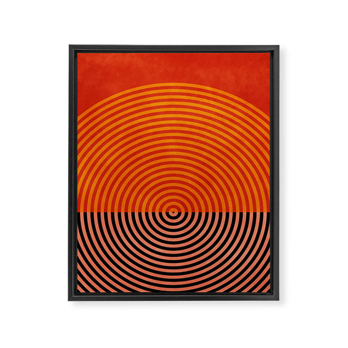 lines and shapes 1 abstract geometric Framed Canvas Print Gallery Image 1