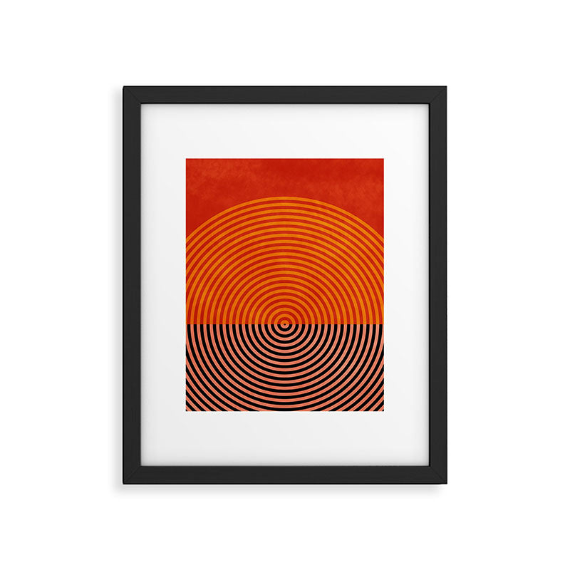 lines and shapes 1 abstract geometric Framed Art Print Gallery Image 4