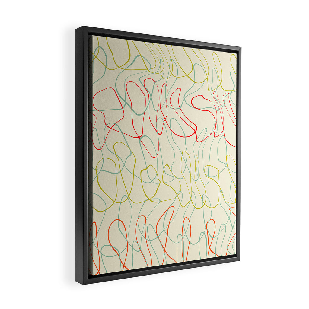 lines I Framed Canvas Print Gallery Image 2