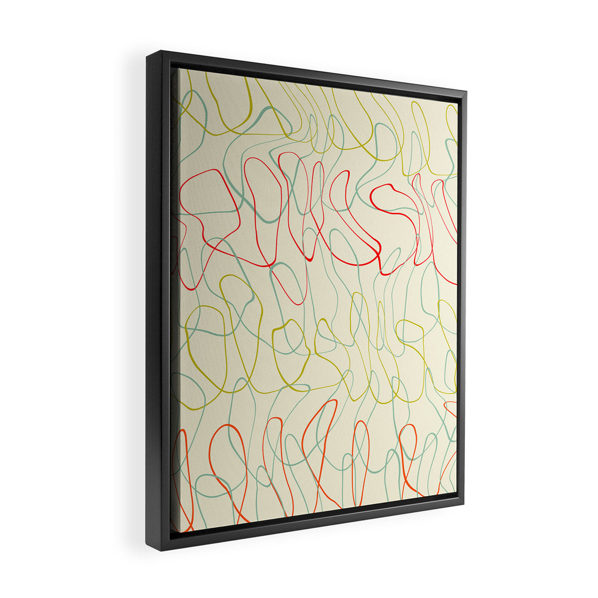 lines I Framed Canvas Print Gallery Image 2