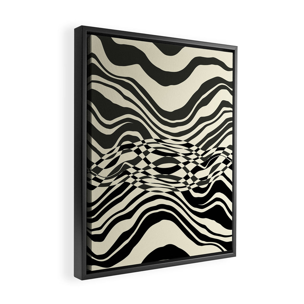 lines Framed Canvas Print Gallery Image 2