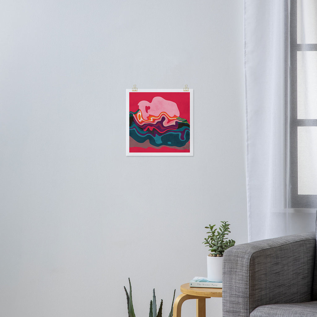 liquid shapes Art Print Gallery Image 3
