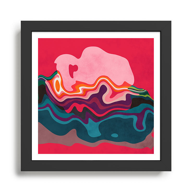 liquid shapes Framed Art Print Gallery Image 1