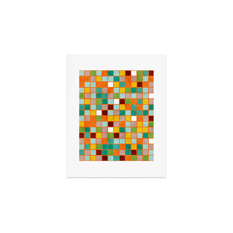 little sunny checkers Art Print Gallery Image 1