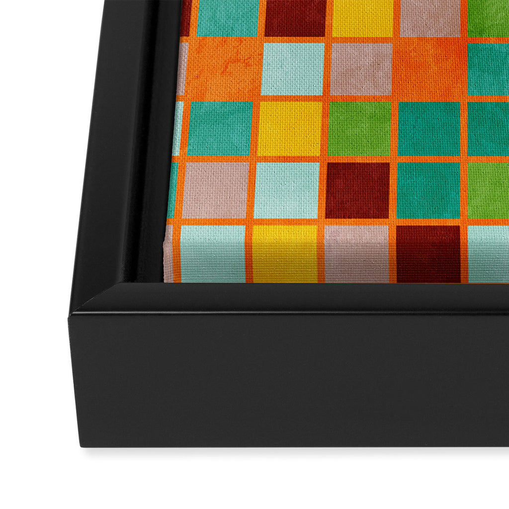 little sunny checkers Framed Canvas Print Gallery Image 3