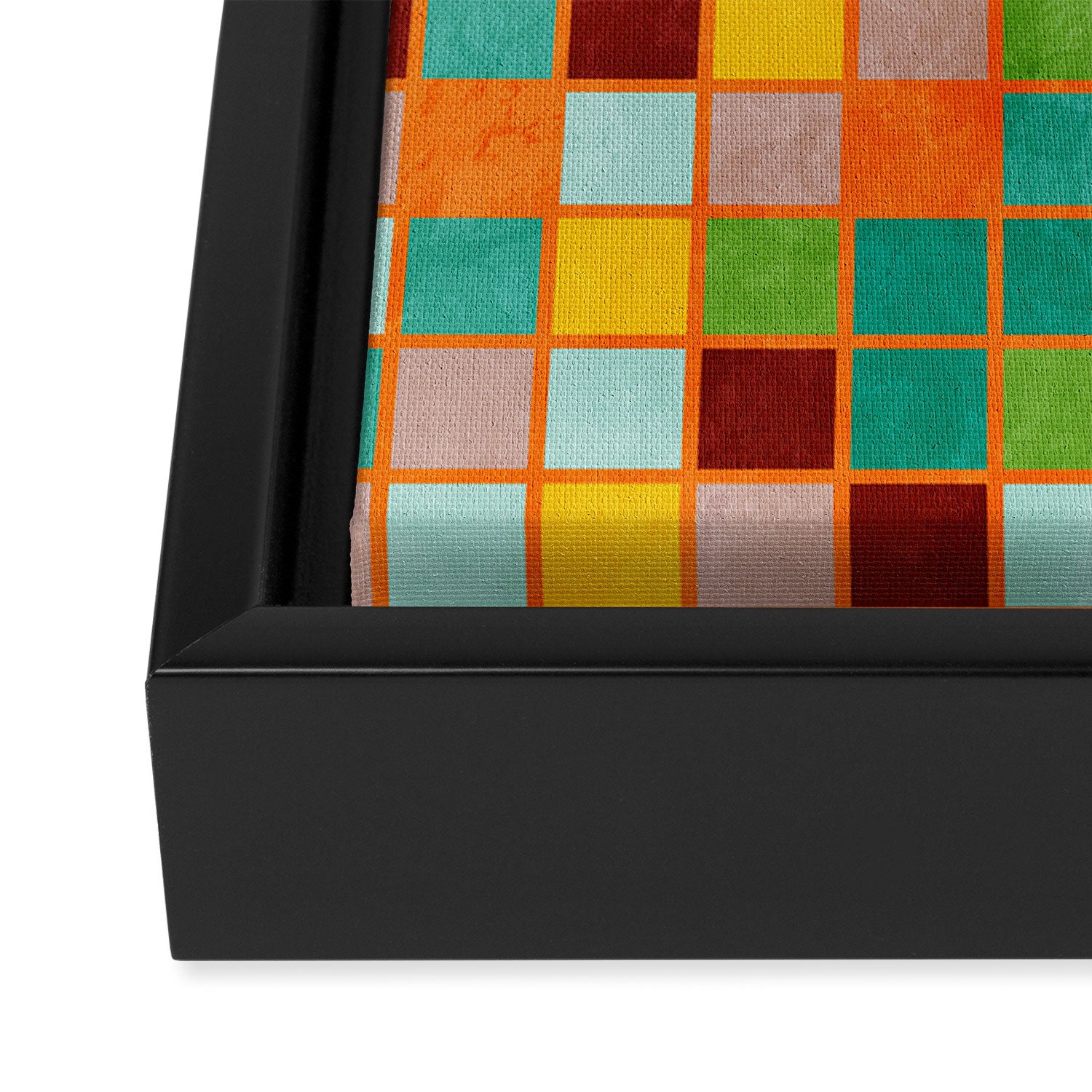 little sunny checkers Framed Canvas Print Gallery Image 3