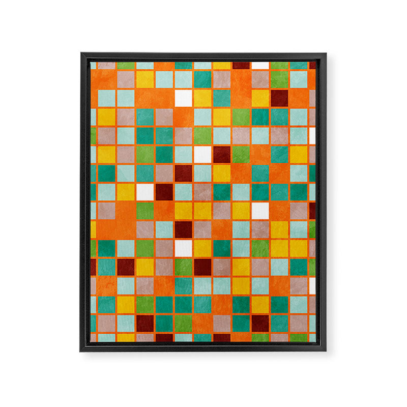 little sunny checkers Framed Canvas Print Gallery Image 8
