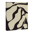 matisse leaf black and sand-white Canvas Print Gallery Image 6