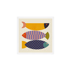 mid century abstract fishes Art Print Gallery Image 1