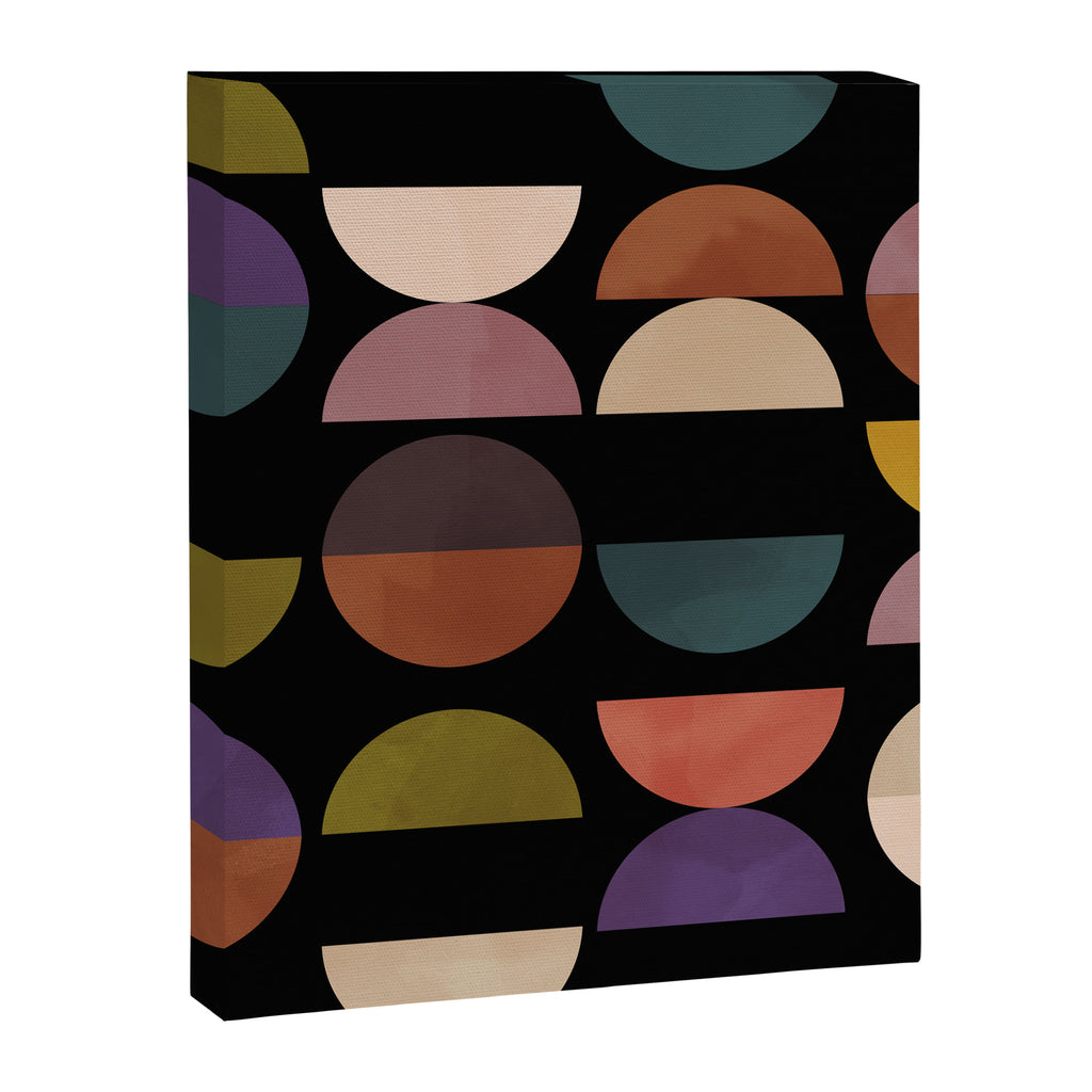 mid century abstract geometric autumn 3 Canvas Print Gallery Image 8