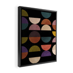 mid century abstract geometric autumn 3 Framed Canvas Print Gallery Image 2