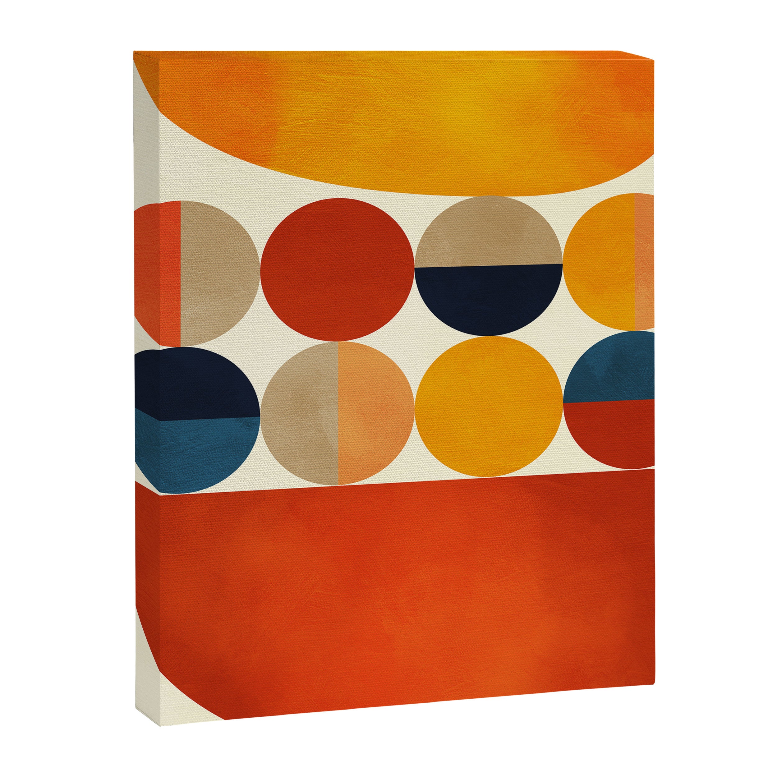 mid century abstract geometric Canvas Print Gallery Image 6