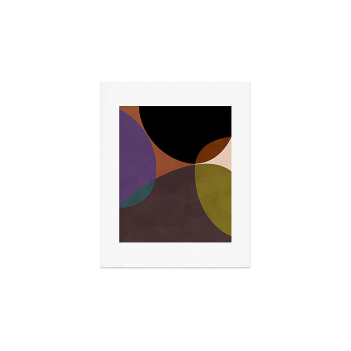 mid century abstract geometric autumn 2 Art Print Gallery Image 1