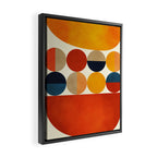 mid century abstract geometric Framed Canvas Print Gallery Image 2